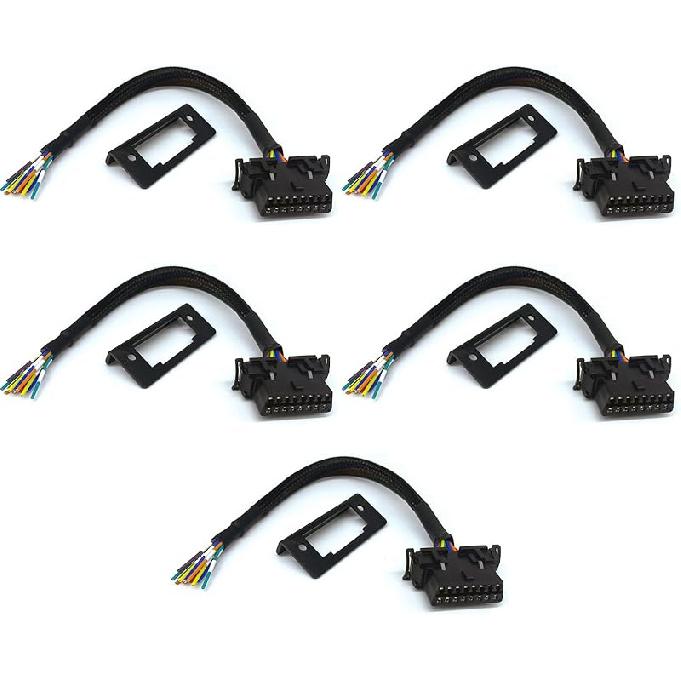 JUTA OBD2 J1962 Female To Open Pigtail Cable Bracket 16PIN OBDII Port Replacement Cable - [1 фут / 30 см]