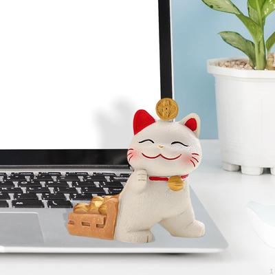 Фигурка Кошки Манеки-неко Скульптура Животного для Домашнего Декора и Подарков