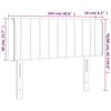 Vidaxl Zagłówek Do Łóżka Z Led, Jasnoszary, 103X16X78/88 Cm, Aksamit