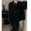 Winter Plus Size Autumn Women Solid Buttons Sweaters Jacket Knitting Fashion Oversize Casual Style Loose Cardigan Sweater