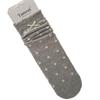 Korean Style Mid-Calf Bow Socks with Stars in Grey and White for Spring/Summer