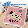 Cartoon Ice Silk Summer Cushion: Breathable Office Chair & Stool Rattan Mat