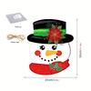 1 Pc Christmas Cartoon Snowman Wooden Hanging Ornament - Ideal for Decorating Windows and Doors During the Holidays, a Great Addition