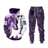 Casual Men's Tracksuit 3d Animal Printed Hoodies and Pants 2pc Sets Antumn Cool Sweatshirts Women Men's Clothing Sportswear Suit
