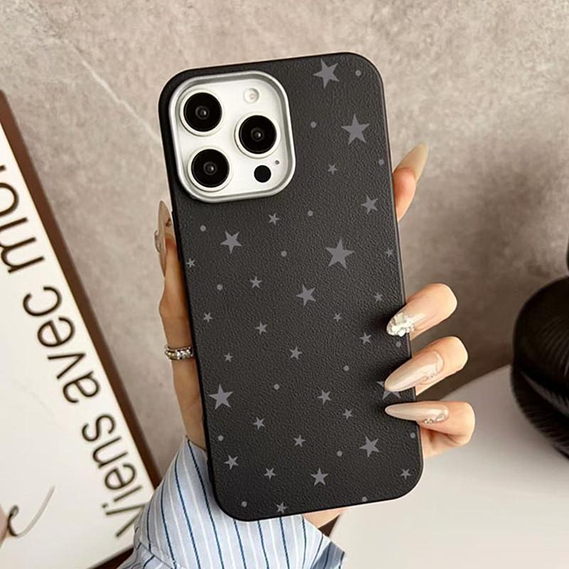 Ins Корейский Чехол на Весь Экран Серые Звезды для Samsung S25 Ultra S24 S23 S22 S21 FE Plus A56 5G A36 A26 A16 A55 A54 A53 Мягкая Крышка