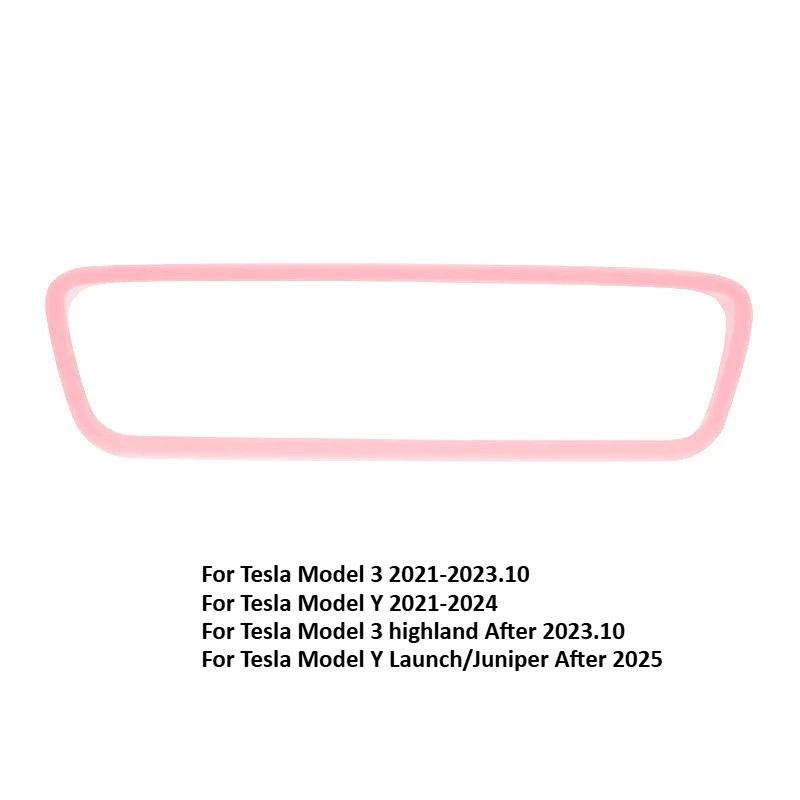 Silicone Rearview Mirror Protective Trim Cover Accessories Screen Frame Protector for Tesla Model Y Juniper/Model 3 Highland