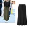 Новая полуюбка, модная женская юбка с высокой талией и разрезом на один шаг, темпераментная тонкая юбка средней длины, юбка с запахом на бедрах, длинная юбка больших размеров