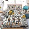 Ancient Egypt Pharaoh King Queen Duvet Cover Set Home Style Bedding Soft Laundry Polyester Bed 3 Piece Set Student Dormitory Gift