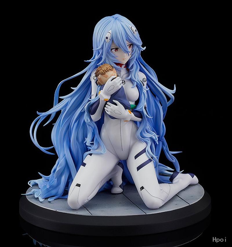 16 см Аниме Shin Evangelion Gekijouban Аянами Рей Фигурка 1/7 Длинные волосы Вер Сидящая Фигурка Игрушка Подарок Коллекция Фигурка Действия ПВХ
