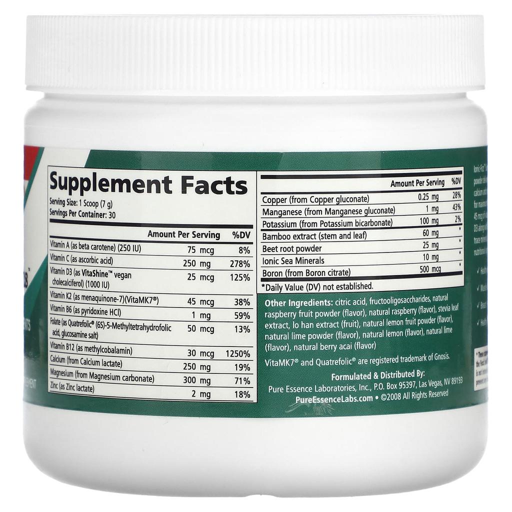 Ionic-Fizz, Super Pk Calcium Plus, Raspberry-Lemonade Flavor, 210G(7.41Oz)