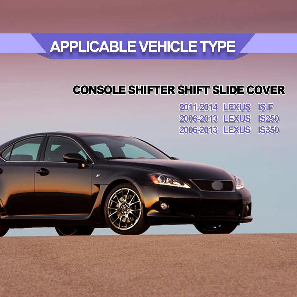 Сдвижная крышка центральной консоли, скользящая крышка положения переключения передач, совместимая с Lexus IS250 IS350 2005-2013, замена 35975-53020