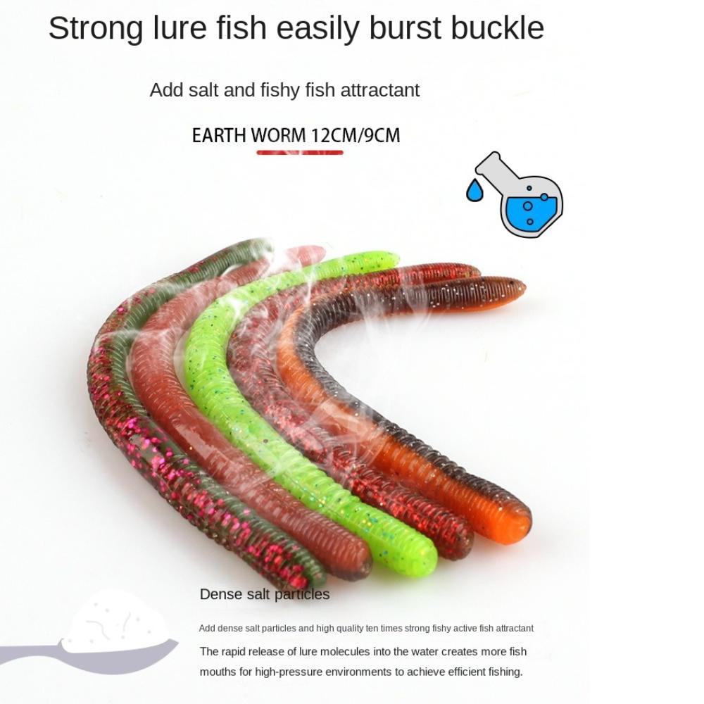 20Pcs Thread Soft Tail Fishing Lure 9/12cm Silicone Soft Lure 2025 Artificial Fishing Lures  Fishing