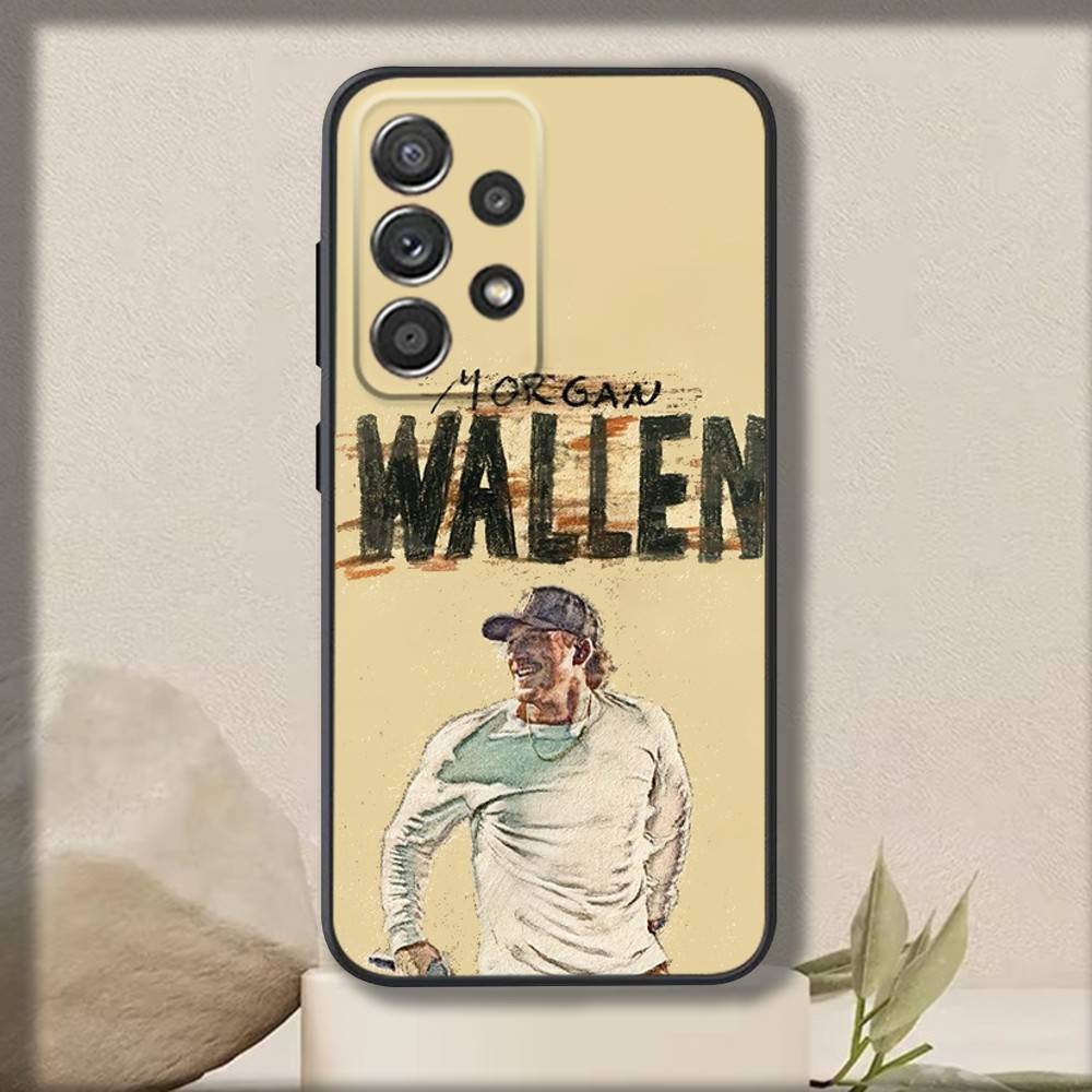 Singer M-Morgan Wallens Phone Case For Samsung S 25,24,23,22,30,21,10,9,Ultra,Plus,Lite,FE,4,5 G Soft Black Case