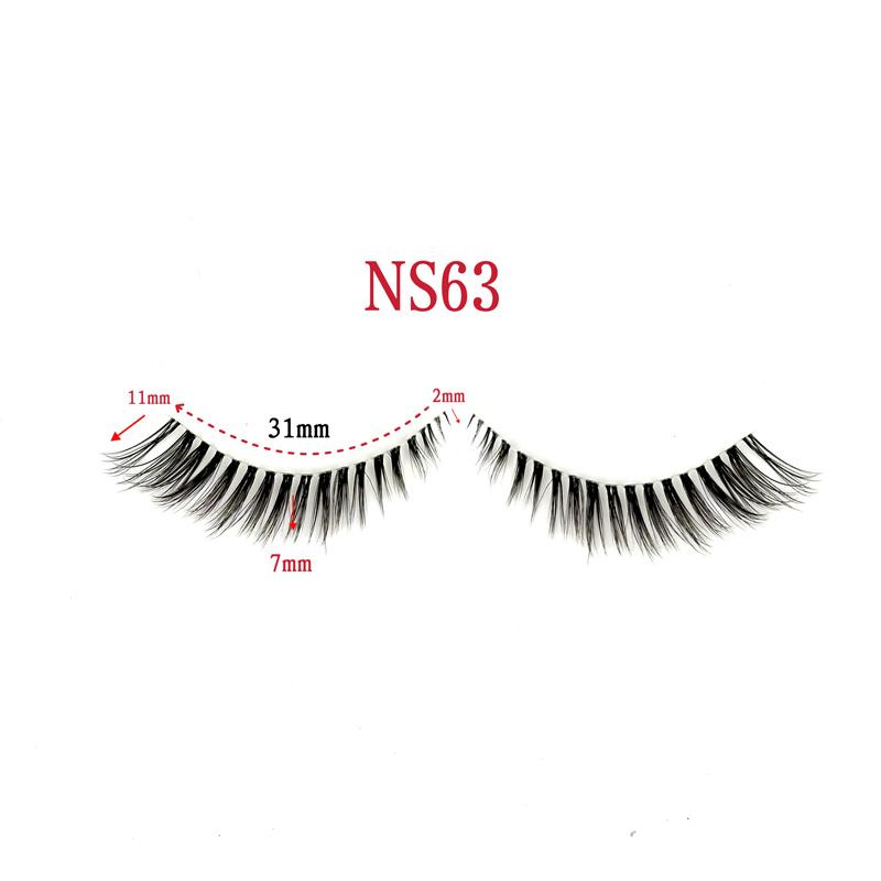 Comfortable Thin Lash Band Synthetic Hair Handmade Full Strip Cruelty-Free Eyelashes Custom Lashes Accessories