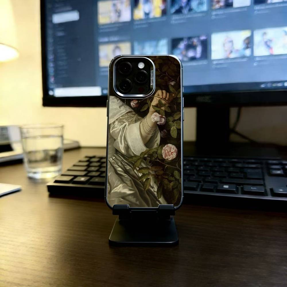 Классический чехол для телефона в стиле Караваджо для iPhone 17,16,15,14,13,12,11 Plus,Pro Max,XS,Разноцветный Серебристый чехол для телефона Funda Cover