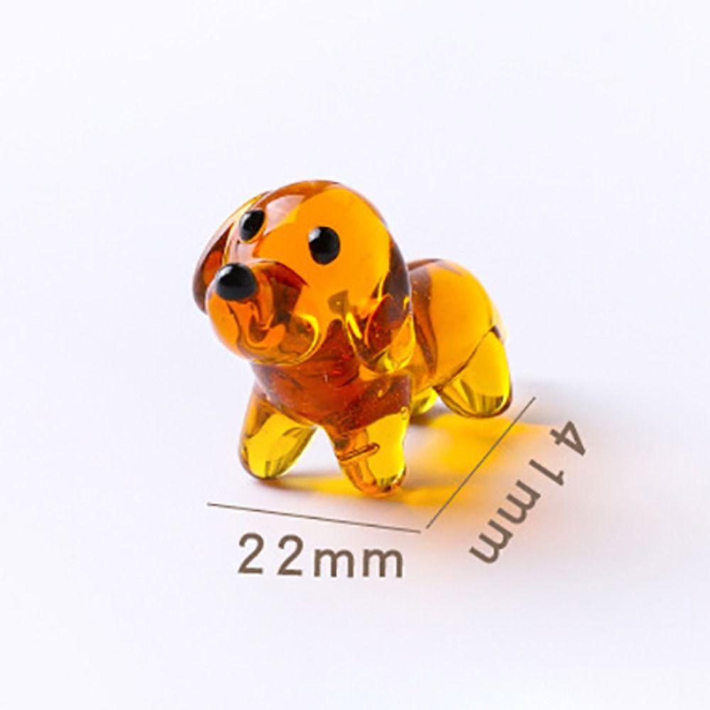 Украшения для собак из натриево-кальциевого стекла, поделки из мультяшных собак, изысканная модель собаки