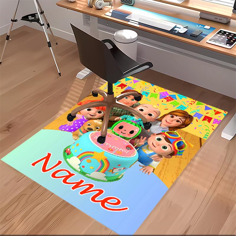 Custom personalization CoComelon - Dance Party Print Area Rug - Soft, Washable Non-Slip Indoor Mat,Living Room,Home&Office Decorative Rug
