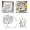 Bunnies Cutting Dies Scrapbooking Stencils Tree Shape Carbon Steel Die Cut Templates for Card Making Scrapbooking