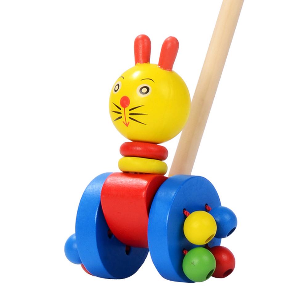 Деревянная игрушка-толкатель D-uck Tooky, игрушка для малышей, длинная развивающая игрушка