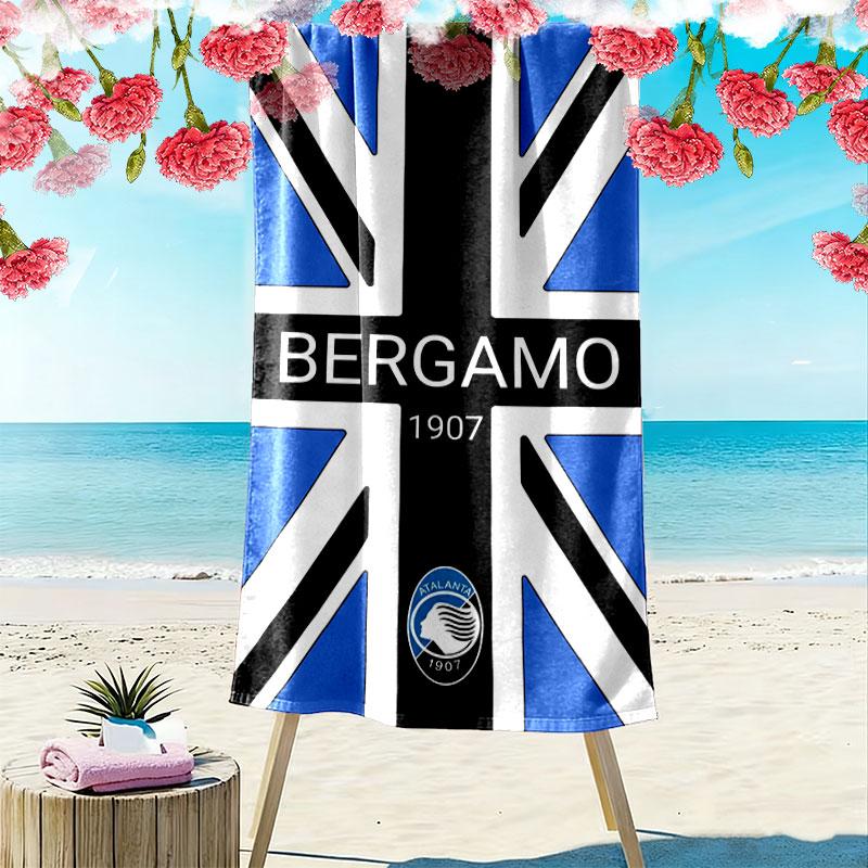 Atalanta Football Pride Print Beach Towel, Large Soft Quick Dry Towel for Beach Camping Swimming