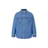 Levis Washed Thick Denim Long Sleeve Shirt Women Shirts Blue A7183-0002