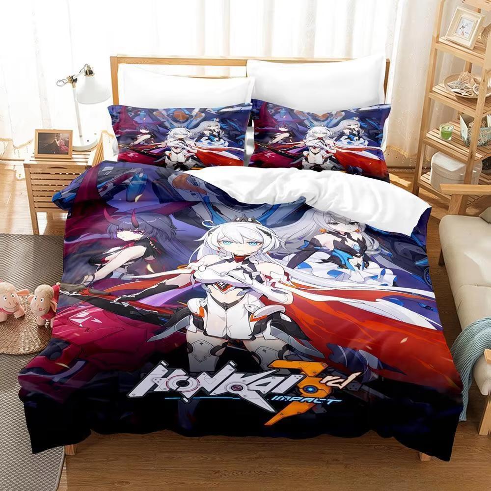 Новая игра Honkai Impact 3rd Bedding Sets Duvet Cover Set With Pillowcase Twin Full Queen King Bedwears Постельное белье Домашний текстиль