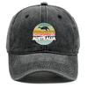 Кепка-Snapback с принтом кенгуру из Австралии, дышащая, неэластичная, регулируемая, бейсболка для повседневной носки, один размер подходит всем