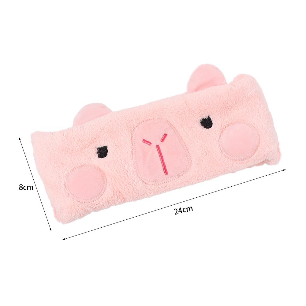 Coral Fleece Capybara Headband Wide-brimmed Makeup Headband Funny Cartoon Hairband Bathroom