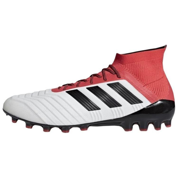 Adidas Predator 18.1 Slip Resistant Abrasion Resistant Soccer Shoes Men's White Red Black CP9257