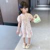 Детское платье Cheongsam для девочек, летнее платье в китайском стиле