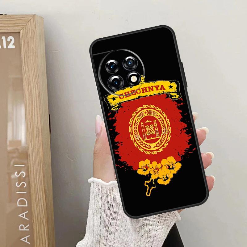 Chechnya Flag Chechen Wolf Case For OnePlus 12R 12 11 9 10 Pro 10R 10T OnePlus Nord 3 2T N10 N20 CE 2 Lite CE4 Cover