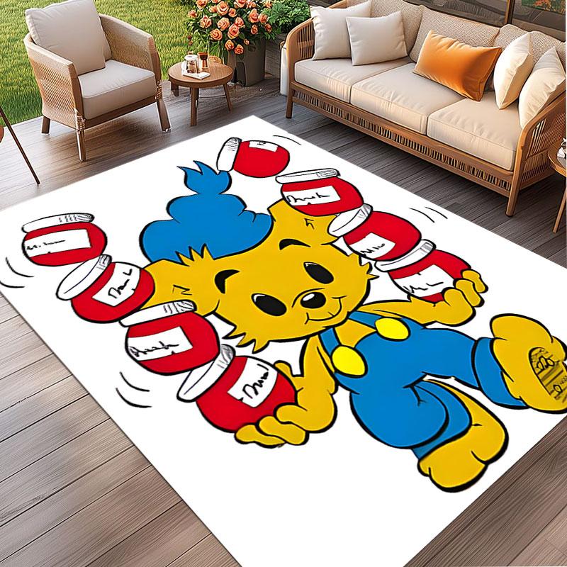 Bamse Print Rug, Washable Floor Carpet, For Entryway Dorm Laundry Room Office Study, Home Decor Birthday Christmas Gift