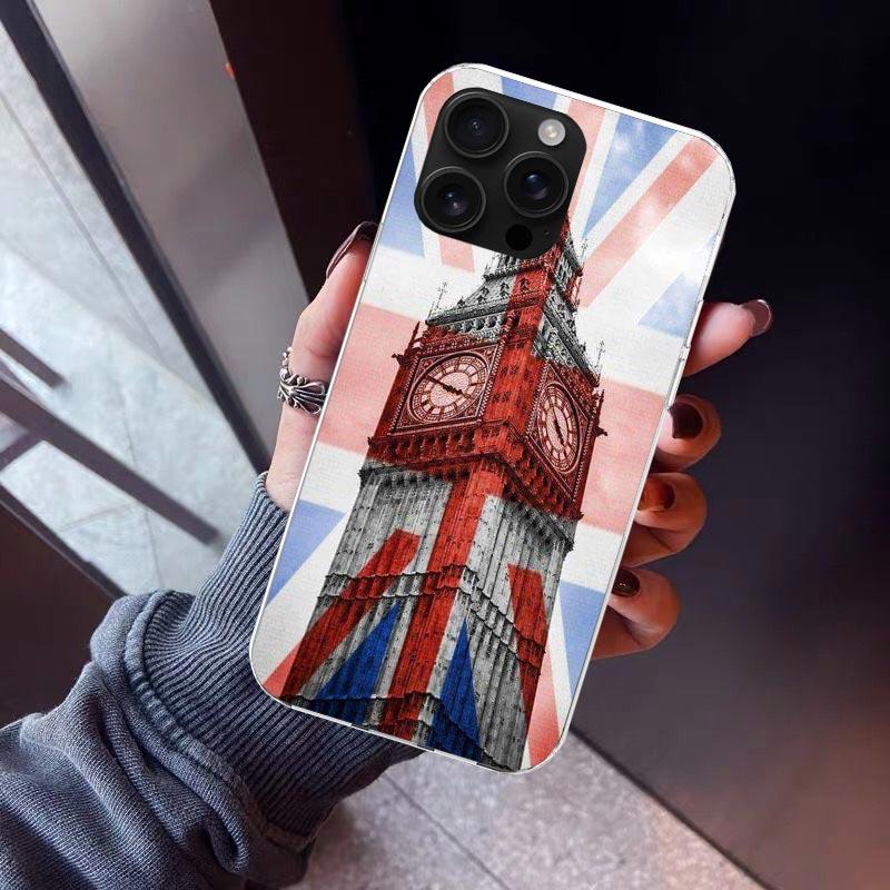 Union Jack England UK Flag Phone Case For iPhone 17 Air 16 15 Pro Max 14 Plus 13 Mini 12 11 Cover 7 8 SE Silicone Shell Print Fu