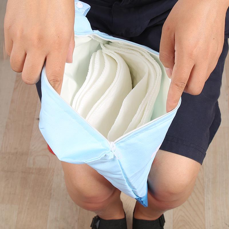 Waterproof Baby Diaper Bag for Stroller - Hangable Storage & Wash Bag