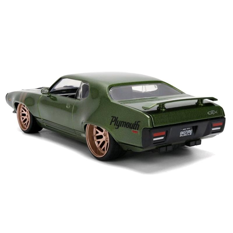1:24 1972 Plymouth GTX Спортивный автомобиль Высокодетализированная модель из сплава Статическая модель автомобиля Коллекция Подарок Украшение