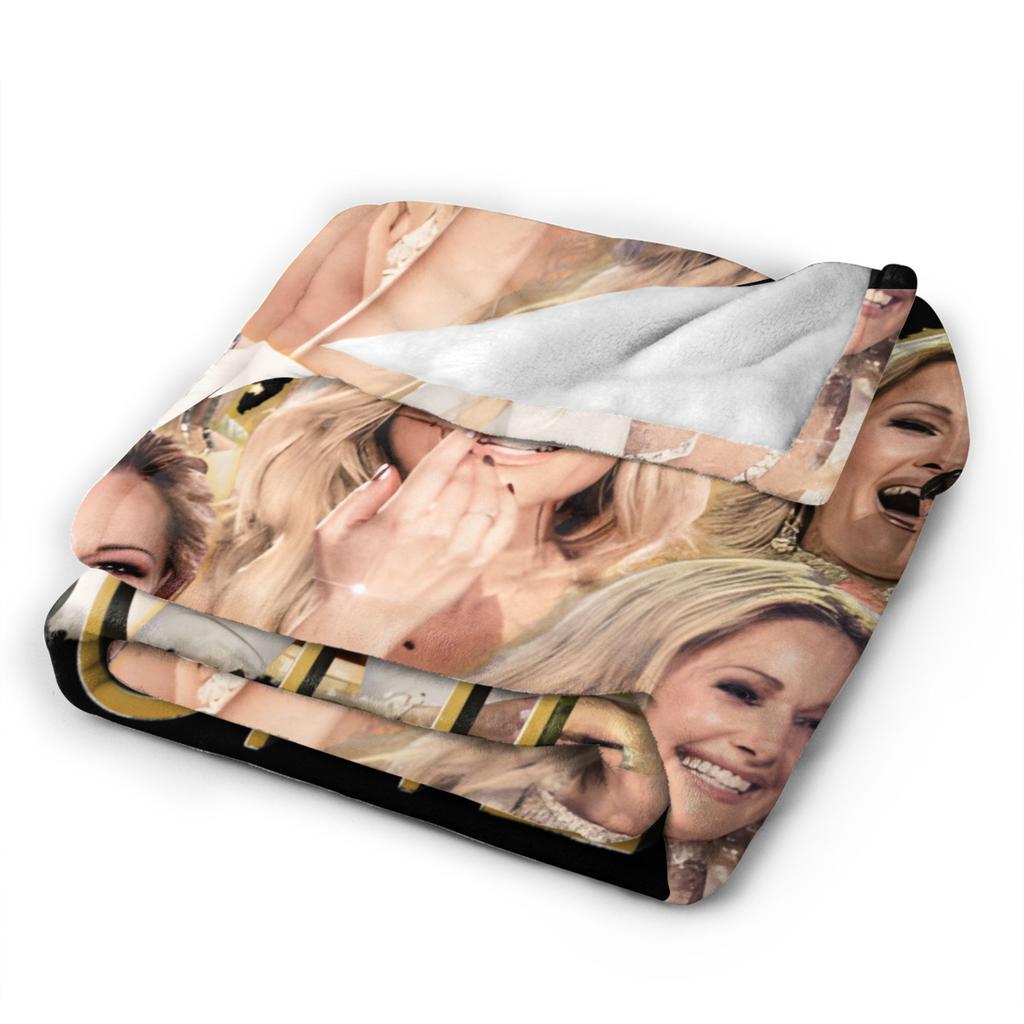 Helene Fischer German Singer Plush Blanket Kids  Flannel Throw Blanket For Living Room Super Soft Design Quality Bedspread