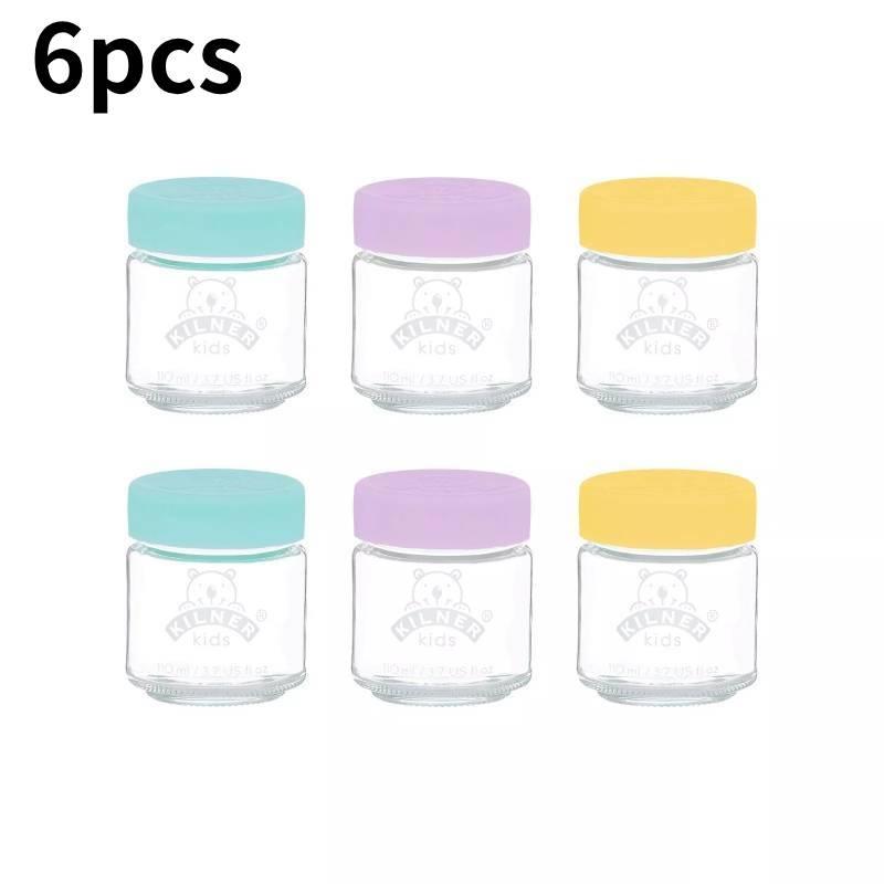 Premium Kilner Baby Food Glass Jar Set Six Versatile Containers For Freshness