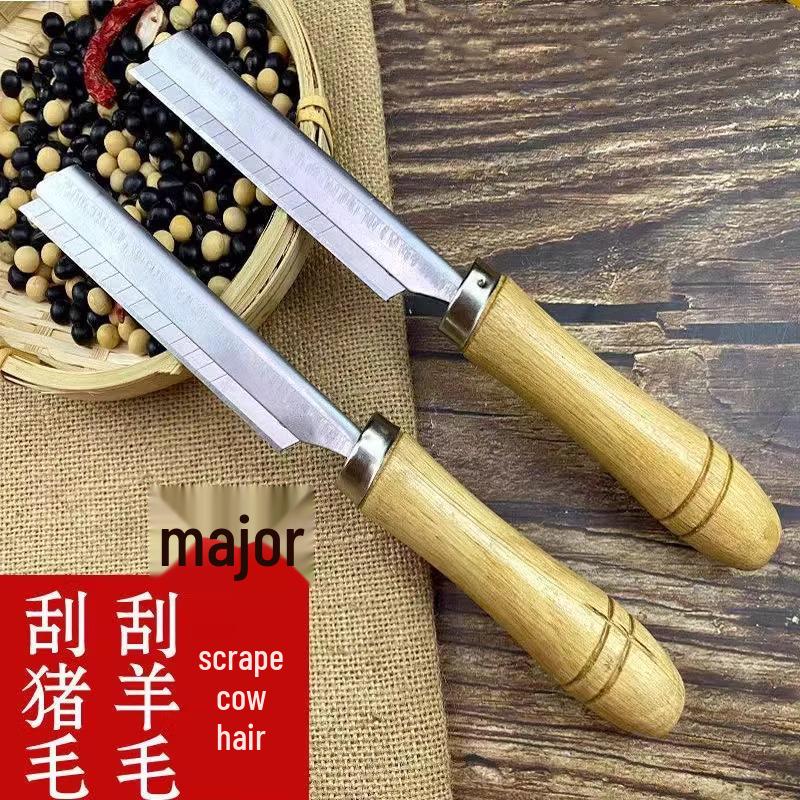 Скребок для свиной щетины из нержавеющей стали: Удаляет шерсть и скребет ножки, свиную морду, коровьи ноги и свиную шкуру - Идеально для коммерческого использования