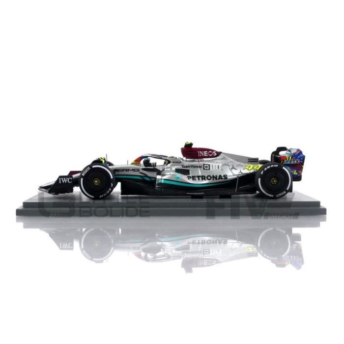 Voiture Miniature de Collection - SPARK - MERCEDES-AMG W13 E Performance - 1/43 - Miami GP 2022 - Noir/Gris/Vert