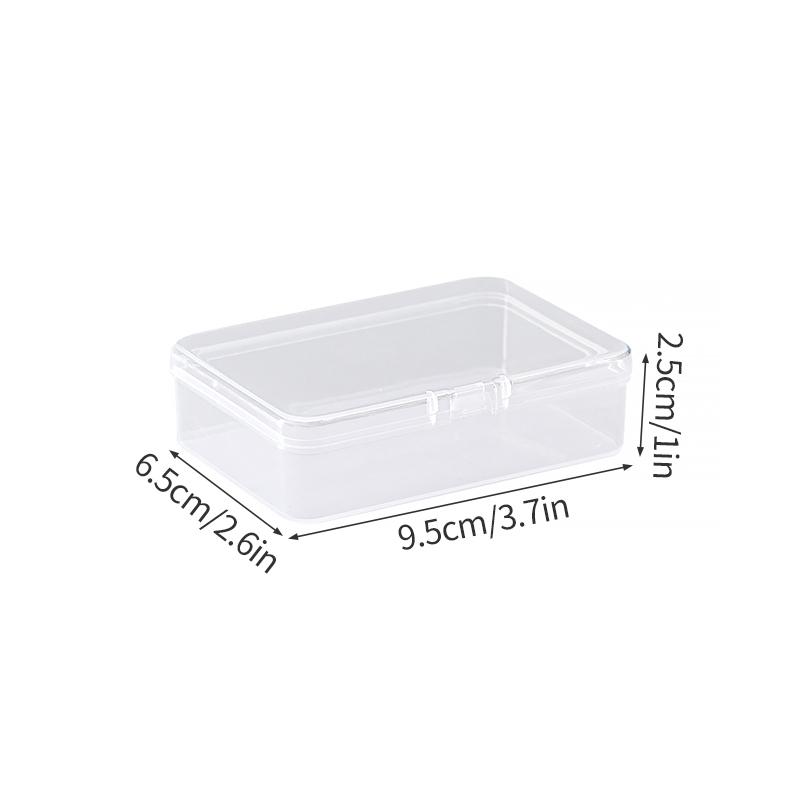 Коробка для хранения с крышкой, прозрачная пластиковая коробка для хранения, контейнер для ювелирных изделий, коробки для сортировки и организации дома, многоцелевой органайзер