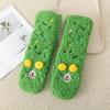 Mid Tube Thick Thermal Socks Plush Fleece Sock Women Kawaii Sleeping Slipper Socks  Winter