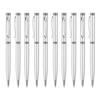 10 шт. Металлическая шариковая ручка с поворотным механизмом и клипом для ручки, Офисная ручка для подписи, Гостевая ручка для регистрации в отеле