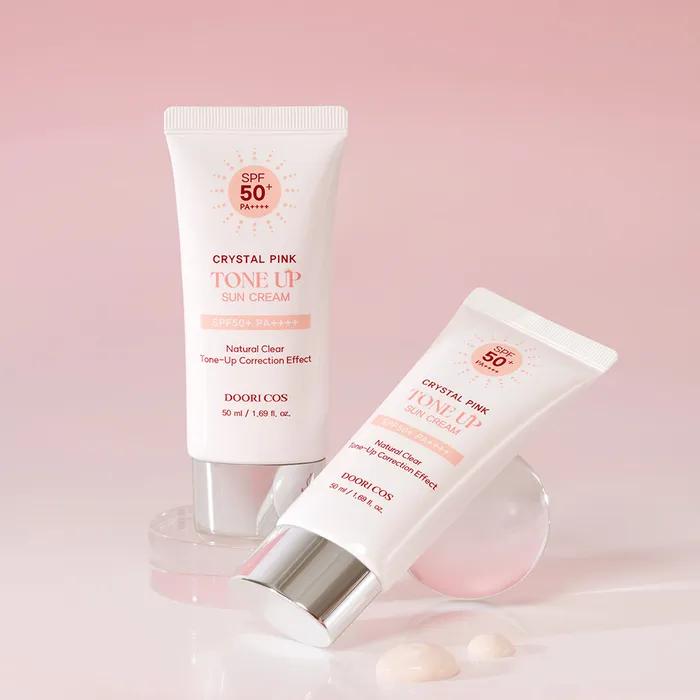 Duricos Crystal Pink Tone Up Sun Cream 50ml