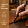 Polished Surface Leather Burnishing Tool High-Density Wood Leather Craft Slicker  DIY Workshop