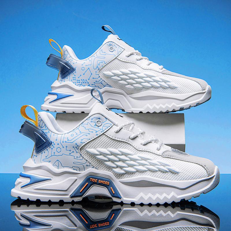 Модная уличная спортивная обувь для бега трусцой, уличная обувь из дышащей сетки с плетением «флайнит», на шнуровке, с амортизацией, кроссовки для бега для мужчин