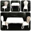 Dining&Office Chair Table Furniture Set for Dollhouse Toys Asseccories Kitchen Food Miniature Kids Gift Classic Toy