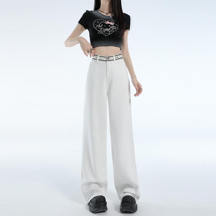 Женские джинсы Tencel Lyocell Wide-Leg: Ультратонкий, Свободный, Драпирующийся стиль для Весны/Лета 2026