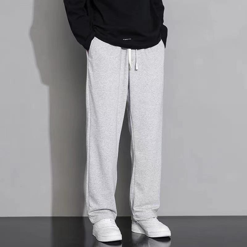 Тренд Весна Осень Тренировочные Брюки Мужские Свободные Прямые Повседневные WId Брюки