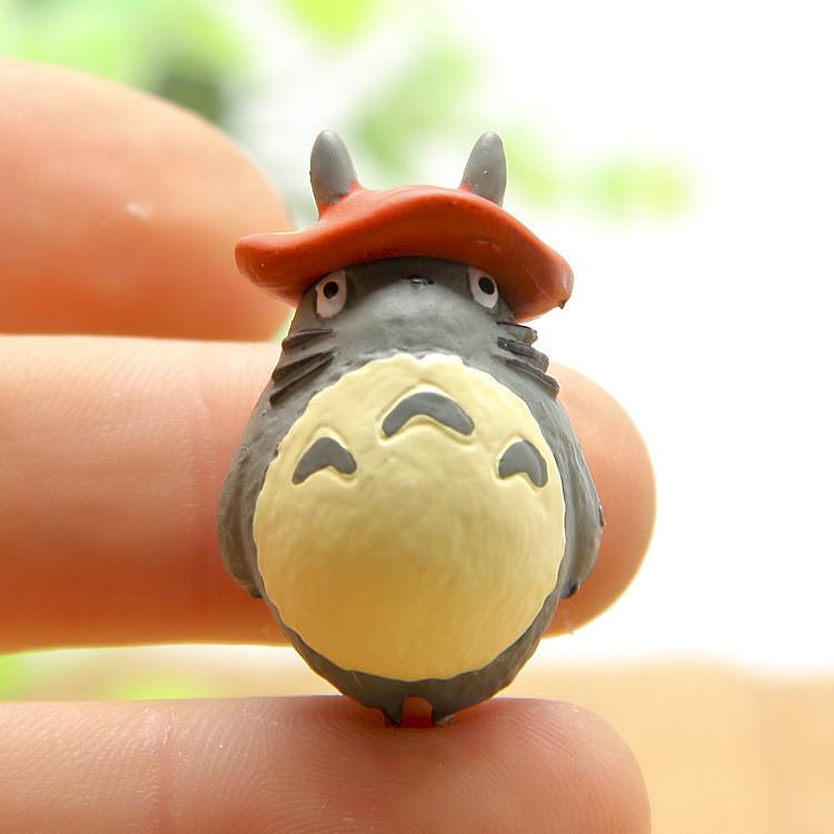 My Totoro Neighbor Pvc Ornament With Mushroom On The Top Of The Head For Gift