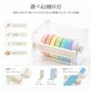 Tape cutter desktop cellophane stand masking stationery storage organization craft work use office beige